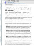 Cover page: Ambulatory urine biomarkers associations with acute kidney injury and hospitalization in people with HIV.