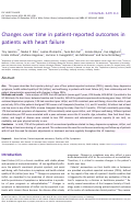 Cover page: Changes over time in patient-reported outcomes in patients with heart failure.