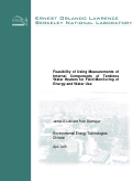 Cover page: Feasibility of Using Measurements of Internal Components of 
Tankless Water Heaters for Field Monitoring of Energy and Water Use