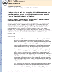 Cover page: Eroding Gains in Safe Sex Behavior, HIV/AIDS Knowledge, and Risk Perceptions Among Royal Thai Navy Conscripts After 28 Years of the AIDS Epidemic in Thailand