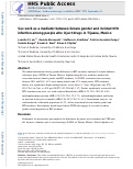 Cover page: Sex Work as a Mediator Between Female Gender and Incident HIV Infection Among People Who Inject Drugs in Tijuana, Mexico