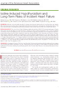 Cover page: Iodine-Induced Hypothyroidism and Long-Term Risks of Incident Heart Failure.