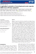 Cover page: Longitudinal evaluation of neurologic‐post acute sequelae SARS‐CoV‐2 infection symptoms