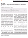 Cover page: Mutations in phosphodiesterase 6 identified in familial cases of retinitis pigmentosa