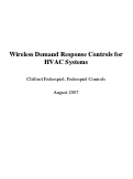 Cover page: Wireless Demand Response Controls for HVAC Systems