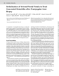 Cover page: Embolization of Arterial-Portal Fistula to Treat Associated Hemobilia after Transjugular Liver Biopsy