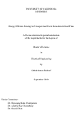 Cover page: Energy Efficient Sensing for Unsupervised Event Detection in Real-Time