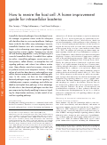 Cover page: How to rewire the host cell: A home improvement guide for intracellular bacteria.