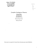 Cover page: Complete contingency planners