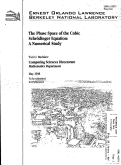 Cover page: The phase space of the cubic Schrodinger equation: a numerical study