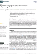 Cover page: Deuterium Metabolic Imaging—Rediscovery of a Spectroscopic Tool