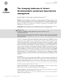 Cover page: The changing landscape of chronic thromboembolic pulmonary hypertension management