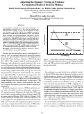 Cover page: Adjusting the Spanner: Testing an Evidence Accumulation Model of Decision Making