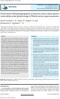 Cover page: A framework linking biogeography and species traits to plant species vulnerability under global change in Mediterranean-type ecosystems