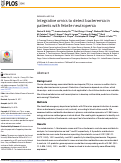 Cover page: Integrative omics to detect bacteremia in patients with febrile neutropenia.