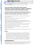 Cover page: Course of symptom change during anxiety treatment: Reductions in anxiety and depression in patients completing the Coordinated Anxiety Learning and Management program.