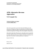 Cover page: ATIS -- Alternative Revenue Approaches