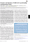 Cover page: Structure and dynamics of SARS-CoV-2 proofreading exoribonuclease ExoN