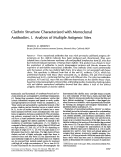 Cover page: Clathrin structure characterized with monoclonal antibodies. I. Analysis of multiple antigenic sites.