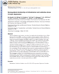 Cover page: Dysregulated relationship of inflammation and oxidative stress in major depression