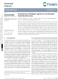 Cover page: Autonomous intelligent agents for accelerated materials discovery