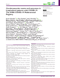 Cover page: Cerebrovascular events and outcomes in hospitalized patients with COVID-19: The SVIN COVID-19 Multinational Registry.