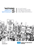 Cover page of "Nothing About Us Without Us": Youth Voice, Power, and Participation: East Side Union High School District