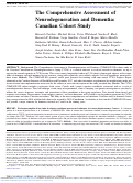 Cover page: The Comprehensive Assessment of Neurodegeneration and Dementia: Canadian Cohort Study