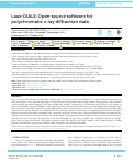 Cover page: Laue-DIALS: Open-source software for polychromatic x-ray diffraction data.