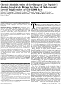 Cover page: Chronic Administration of the Glucagon-Like Peptide-1 Analog, Liraglutide, Delays the Onset of Diabetes and Lowers Triglycerides in UCD-T2DM Rats