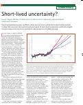 Cover page: Short-lived uncertainty?
