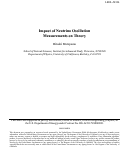 Cover page: Impact of Neutrino Oscillation Measurements on Theory