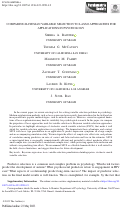 Cover page: Comparing Bayesian Variable Selection to Lasso Approaches for Applications in Psychology.