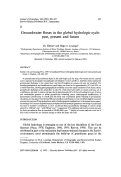 Cover page: Groundwater fluxes in the global hydrologic cycle: past, present and future