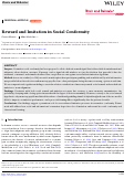 Cover page of Reward and Imitation in Social Conformity