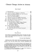 Cover page: Climate Change Action in Arizona