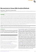 Cover page: Micronutrients in Human Milk: Analytical Methods