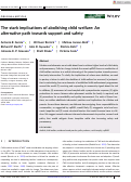 Cover page: The stark implications of abolishing child welfare: An alternative path towards support and safety