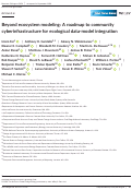 Cover page: Beyond ecosystem modeling: A roadmap to community cyberinfrastructure for ecological data‐model integration