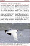 Cover page: commentary: Colonization of the arctic archipelago Svalbard