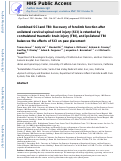 Cover page: Combined SCI and TBI: recovery of forelimb function after unilateral cervical spinal cord injury (SCI) is retarded by contralateral traumatic brain injury (TBI), and ipsilateral TBI balances the effects of SCI on paw placement.