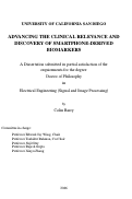 Cover page of Advancing the Clinical Relevance and Discovery of Smartphone-Derived Biomarkers