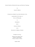 Cover page: Modern Statistical Methods for Large-scale Structure Cosmology