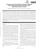 Cover page of Nonlinear Structural Model Parameter Updating Using Residual Drift Measurements from Sequential Seismic Events