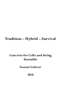 Cover page: Tradition-Hybrid-Survival