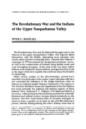 Cover page: The Revolutionary War and the Indians of the Upper Susquehanna Valley
