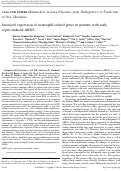 Cover page: Increased expression of neutrophil-related genes in patients with early sepsis-induced ARDS