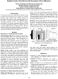 Cover page: Implicit Gender Aftereffects in the Perception of Face Silhouettes