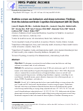 Cover page: Bedtime screen use behaviors and sleep outcomes: Findings from the Adolescent Brain Cognitive Development (ABCD) Study