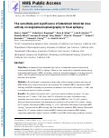 Cover page: The sensitivity and significance of lateralized interictal slow activity on magnetoencephalography in focal epilepsy